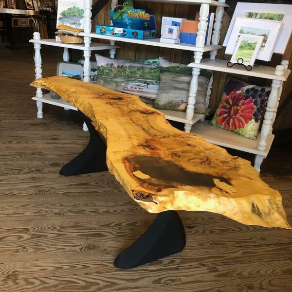 Flaming Box Elder bench